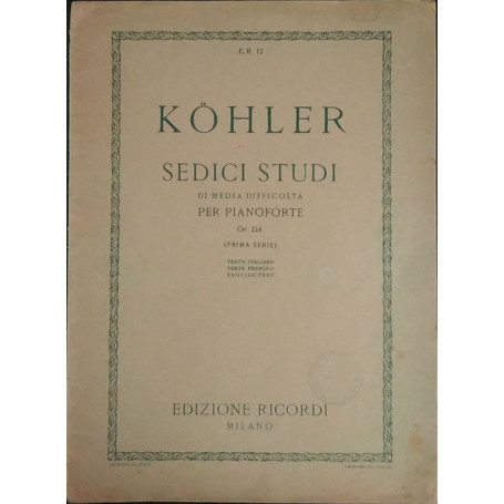 Sedici studi di media difficoltà per pianoforte