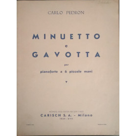 Minuetto e gavotta per pianoforte a 6 piccole mani