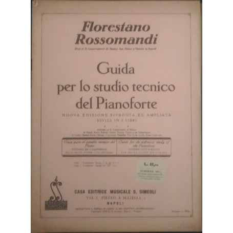 Guida per lo studio tecnico del Pianoforte