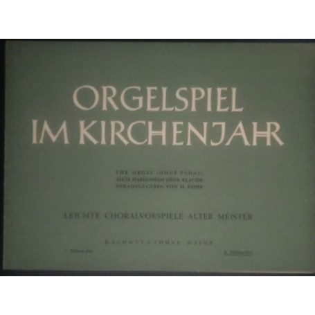 Orgelspiel im kirchenjahr