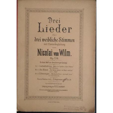 Drei Lieder fur drei meibliche Stimmen