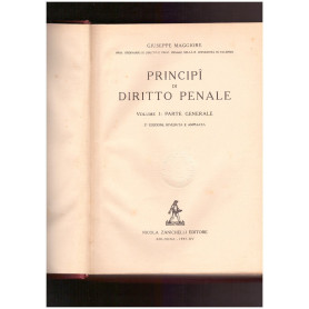 Principi di diritto penale. Volume I Parte generale