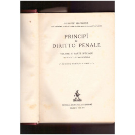 Principi di diritto penale. Volume II Parte speciale Delitti e contravvenzioni