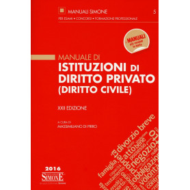 Manuale di istituzioni di diritto privato (diritto civile)