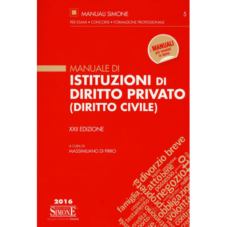 Manuale di istituzioni di diritto privato (diritto civile)