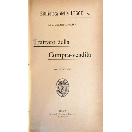 Trattato della compravendita. Vol 2