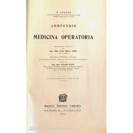 Compendio di medicina operatoria