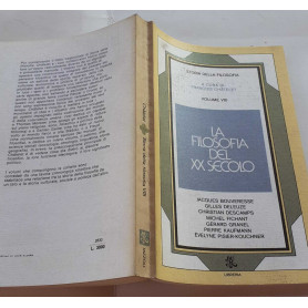 La filosofia del XX secolo. Volume VIII