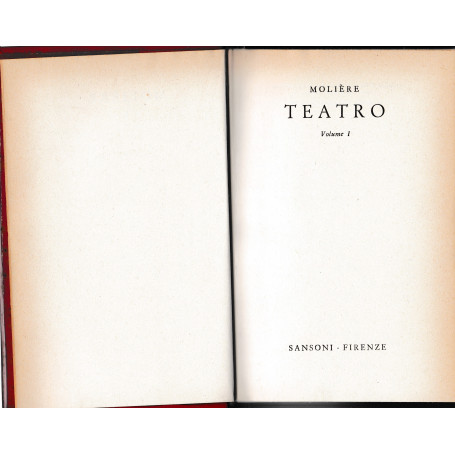 Teatro. Vol. I