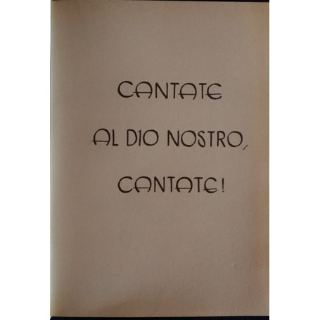 Cantate al Dio nostro cantate