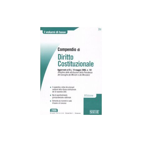 Compendio di diritto costituzionale