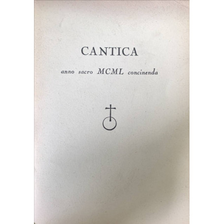 Cantica. Anno sacro MCML concinenda