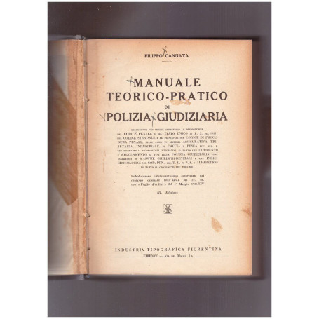 Manuale teorico-pratico di polizia giudiziaria