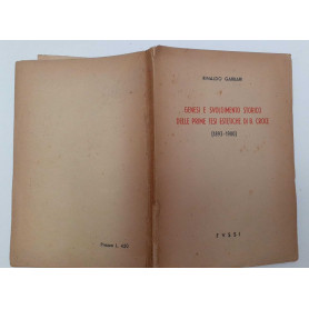 Genesi e svolgimento storico delle prime tesi estetiche di B. Croce (1893-1990)