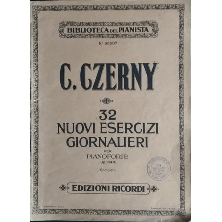 32 nuovi esercizi giornalieri per pianoforte. Op 848