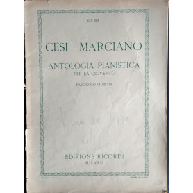 Antologia pianistica per la gioventù. Fascicolo quinto