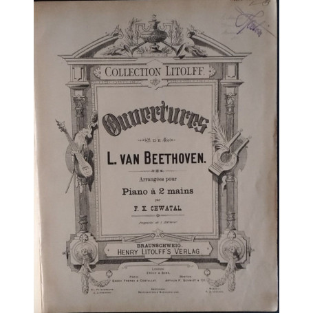 Ouvertures. Arrangees pour Piano a 2 mains