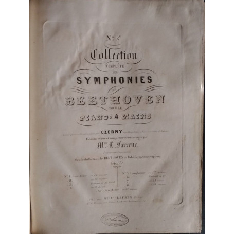 Collection complete des symphonies pour le piano a 4 mains