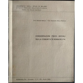 Considerazioni psico - sociali sulla comunità di Nomadelfia