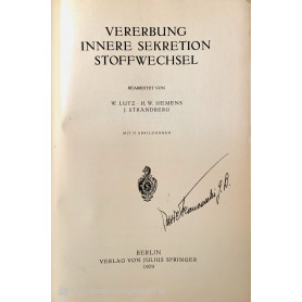 Vererbung innere Sekretion Stoffwechsel