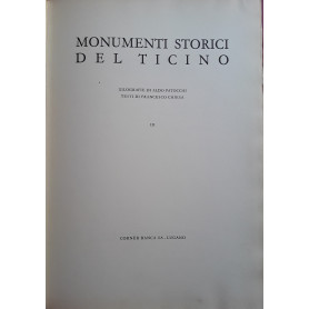 Monumenti storici del Ticino. Volume III