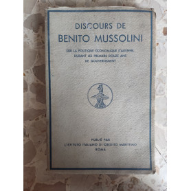 Discours de Benito Mussolini