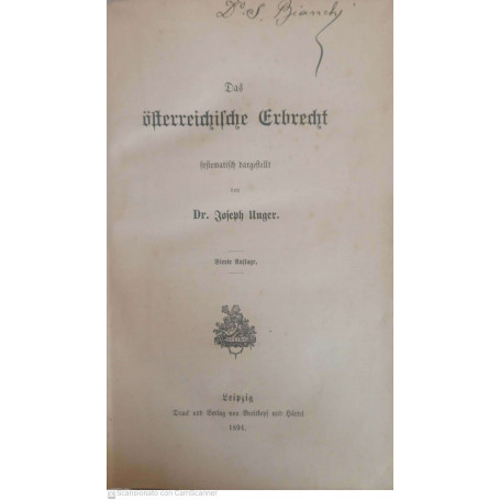 Osterreichische Erbrecht