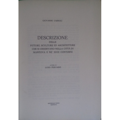 Descrizione delle pitture
