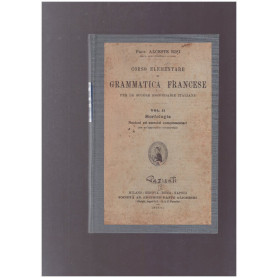 Grammatica Francese Vol. II Morfologia