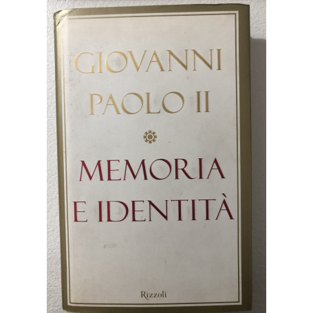 Memoria e identitàÂ . Conversazioni a cavallo dei millenni.