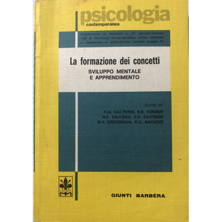 La formazione dei concetti. Sviluppo mentale e apprendimento.