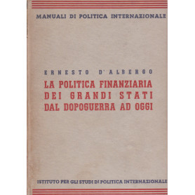 La politica finanziaria dei grandi stati dal dopoguerra ad oggi