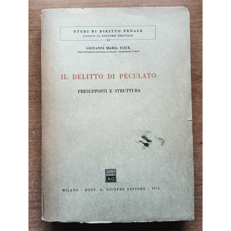 Il delitto di Peculato