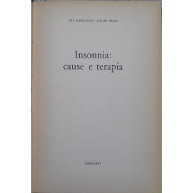 Insonnia. Cause e terapia
