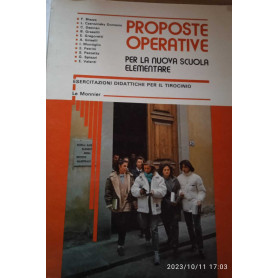 Proposte operative per la nuova scuola elementare - esercitazioni didattiche per il tirocinio