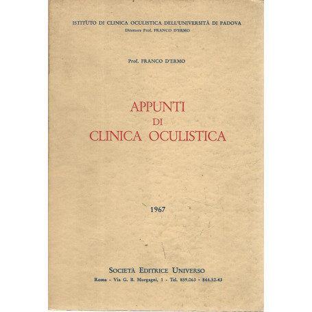 Appunti di clinica oculistica