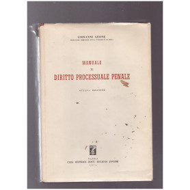 Manuale di diritto processuale penale