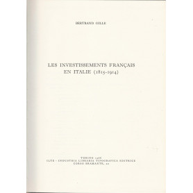 Les investissements français en Italie (1815-1914)
