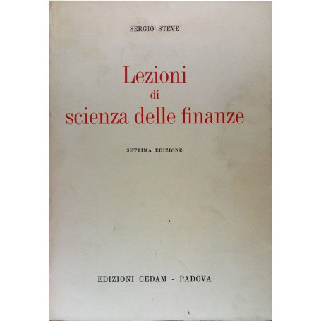 Lezioni di scienza delle finanze