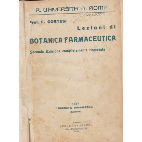 Lezioni di botanica farmaceutica