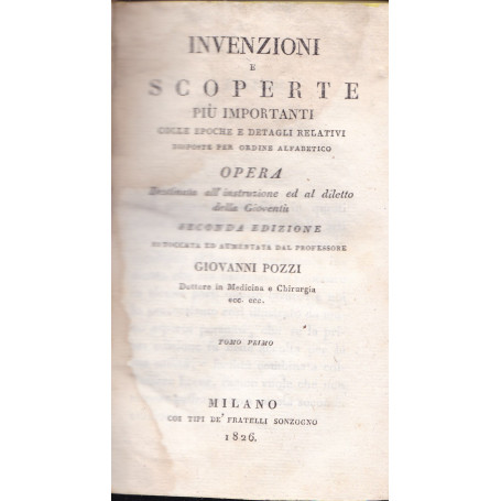 Invenzioni e scoperte pià¹ iimportanti..