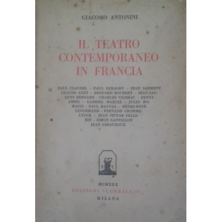 Il teatro contemporaneo in Francia