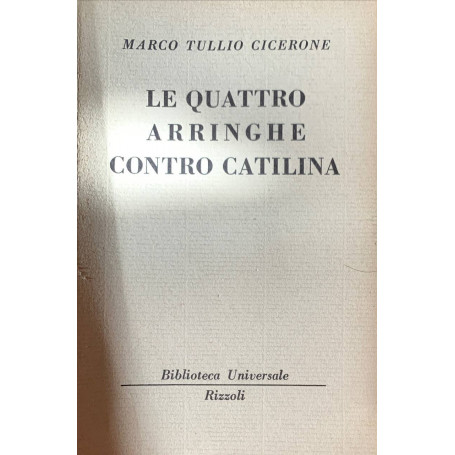 Le quattro arringhe contro Catilina