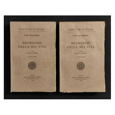 Ricordanze della mia vita Vol. 1 e Vol. 2