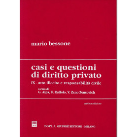 Casi e questioni di diritto privato. Atto illecito e responsabilità civile. (vol. 9)