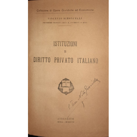 Istituzioni di diritto privato italiano