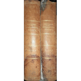 Nuova Enciclopedia italiana ovvero Dizionario Generale di Scienze Lettere Industrie ecc. (volume XXV tavole parte I e II)