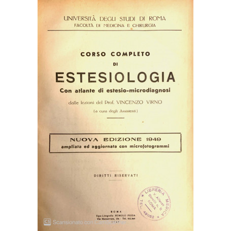 Corso completo di estesiologia