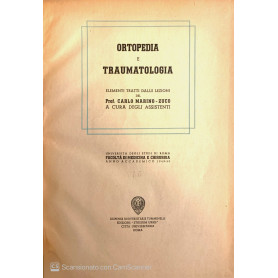 Ortopedia e traumatologia