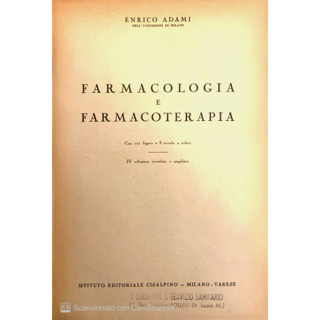 Farmacologia e farmacoterapia